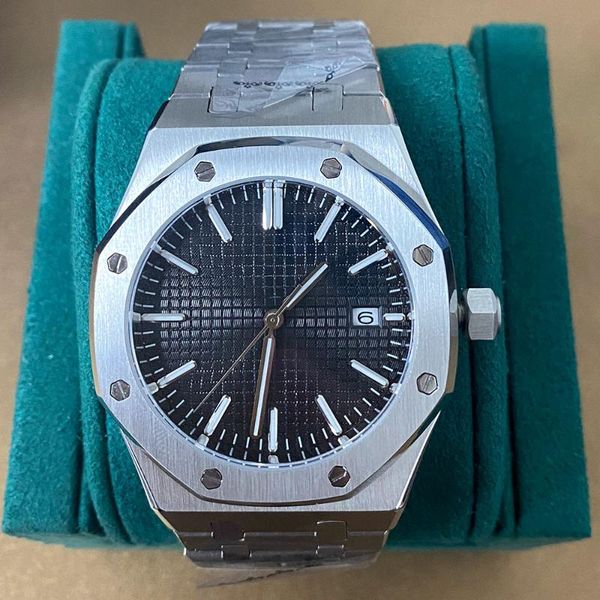 wristwatches 41mm stainless steel watch, sapphire crystal bracelet, nh35 automatic movement, modified for men, Slivery;brown
wristwatches 41mm stainless steel watch, sapphire crystal bracelet, nh35 automatic movement, modified for men, Slivery;brown