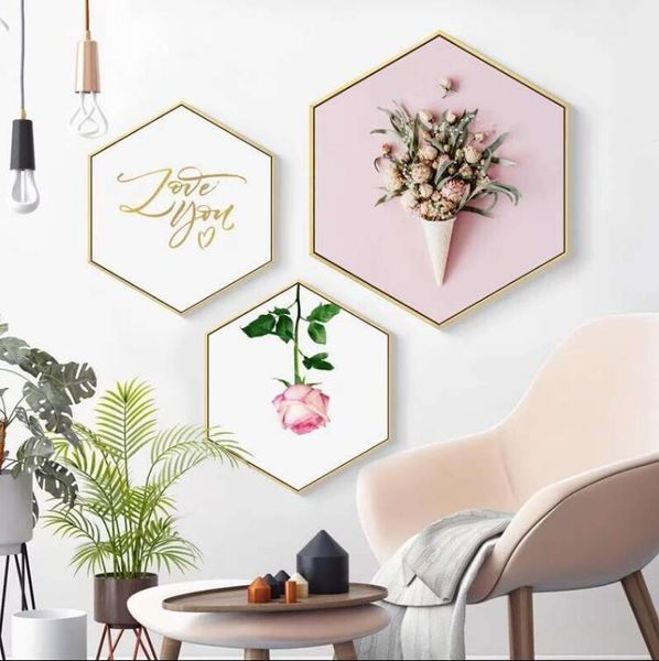 frames and mouldings wooden frame modern pink flower po canvas painting hexagon poster parlor wall picture home decor bedside mural 05519
frames and mouldings wooden frame modern pink flower po canvas painting hexagon poster parlor wall picture home decor bedside mural 05519