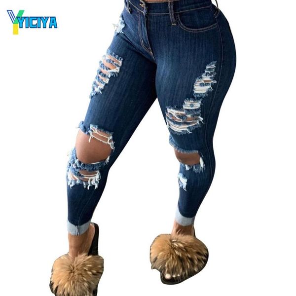 women's jeans yiciya women ripped hole denim high waist bodycon skinny pencil pants y2k trousers met jean femme pant, Blue
women's jeans yiciya women ripped hole denim high waist bodycon skinny pencil pants y2k trousers met jean femme pant, Blue
