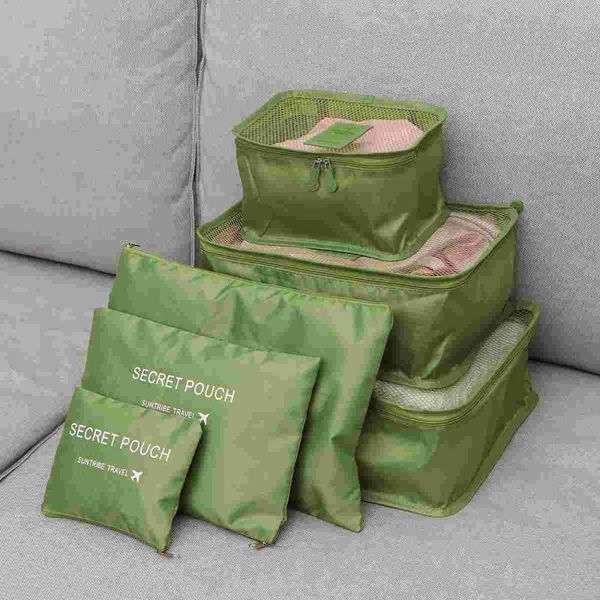 storage bags 6pcs waterproof travel clothes packing cube luggage organizer pouch (green)
storage bags 6pcs waterproof travel clothes packing cube luggage organizer pouch (green)