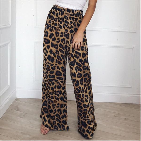 trend womens pant modern lady casual leopard print wide leg mid waist loose pants summer ol office women workwear trousers, Black;white
trend womens pant modern lady casual leopard print wide leg mid waist loose pants summer ol office women workwear trousers, Black;white