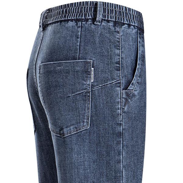 men's loose fitting straight jeans autumn 2021 korean fashion brand casual versatile elastic belt pants, Blue
men's loose fitting straight jeans autumn 2021 korean fashion brand casual versatile elastic belt pants, Blue