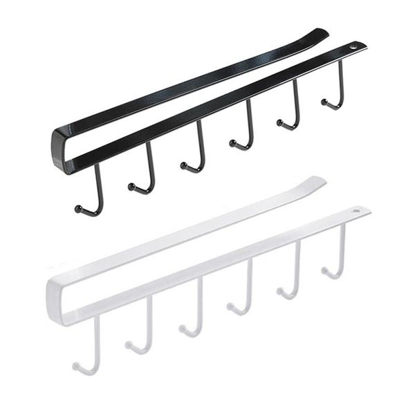 traceless nail metal kitchen cup holder hang cabinet shelf storage rack organizer 6 hooks multifunctional & rails
traceless nail metal kitchen cup holder hang cabinet shelf storage rack organizer 6 hooks multifunctional & rails