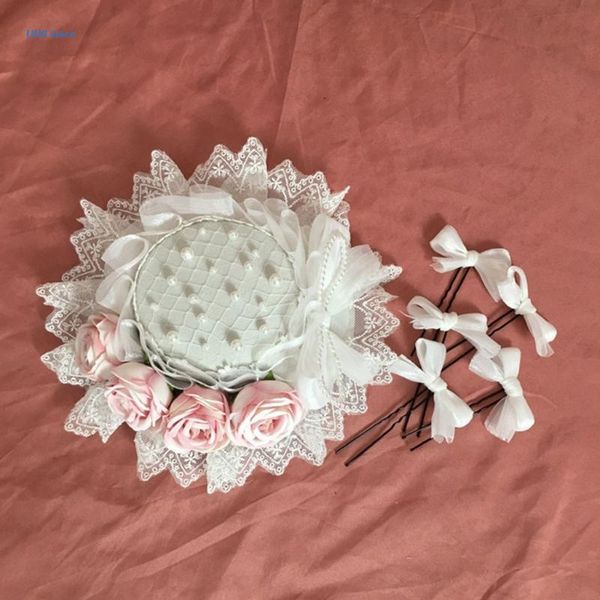 stingy brim hats xx9d lace straw hat soft sister lolita handmade pearl bow ribbon for party, Blue;gray
stingy brim hats xx9d lace straw hat soft sister lolita handmade pearl bow ribbon for party, Blue;gray