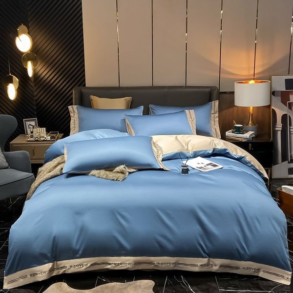 medium and high end bedding light luxury four piece set 40 satin long staple cotton fitted sheet quilt cover solid color
medium and high end bedding light luxury four piece set 40 satin long staple cotton fitted sheet quilt cover solid color