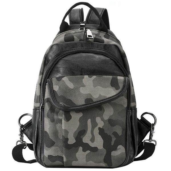 backpack casual men's leather pu camouflage mini mobile phone storage bag male shoulder chest pack travel weekend rucksack
backpack casual men's leather pu camouflage mini mobile phone storage bag male shoulder chest pack travel weekend rucksack