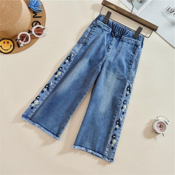 denim wide leg pants for baby girl clothes children clothing floral cowboy casual trousers kids loose jeans fashion, Blue
denim wide leg pants for baby girl clothes children clothing floral cowboy casual trousers kids loose jeans fashion, Blue