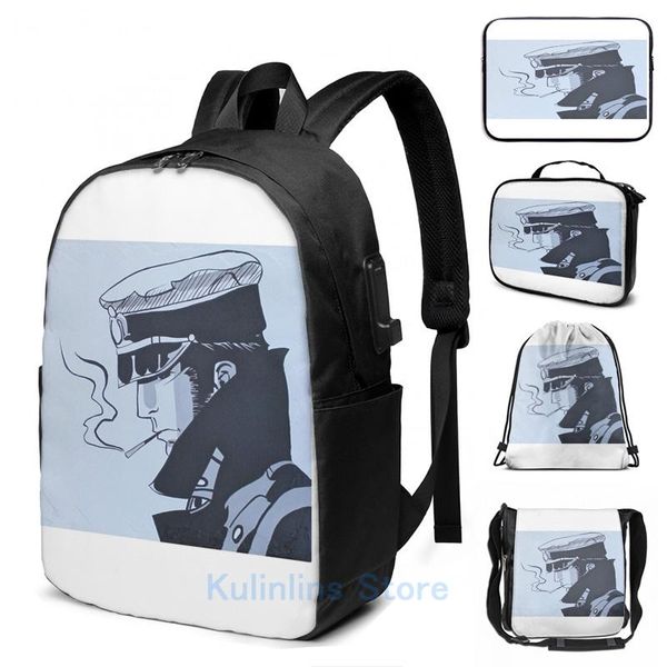 backpack funny graphic print corto maltese smoke usb charge men school bags women bag travel laptop
backpack funny graphic print corto maltese smoke usb charge men school bags women bag travel laptop