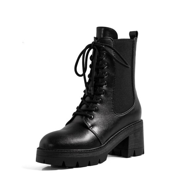 asumer sell leather genuine women's round toe thick heels high shoes autumn boots, Black
asumer sell leather genuine women's round toe thick heels high shoes autumn boots, Black