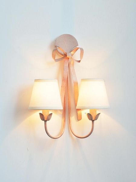 wall lamp iron pink bow princess girl's bedroom american lighting mount light corner
wall lamp iron pink bow princess girl's bedroom american lighting mount light corner
