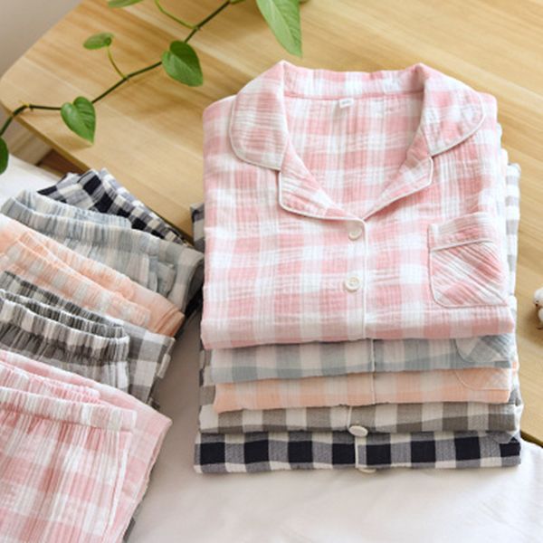 women's sleepwear pure cotton plaid pajamas set women pyjama print female spring warm homewear long shirt pants 2 piece/set, Black;red
women's sleepwear pure cotton plaid pajamas set women pyjama print female spring warm homewear long shirt pants 2 piece/set, Black;red