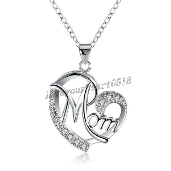 mom pendant necklaces crystal diamond heart shaped charms fashion love mom jewelry mother birthday day jewellery gift silver rose gold color
mom pendant necklaces crystal diamond heart shaped charms fashion love mom jewelry mother birthday day jewellery gift silver rose gold color