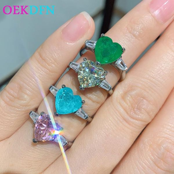 100% 925 sterling silver bands heart paraiba tourmaline emerald citrine gemstone wedding engagement ring fine jewelry cluster rings, Golden;silver
100% 925 sterling silver bands heart paraiba tourmaline emerald citrine gemstone wedding engagement ring fine jewelry cluster rings, Golden;silver