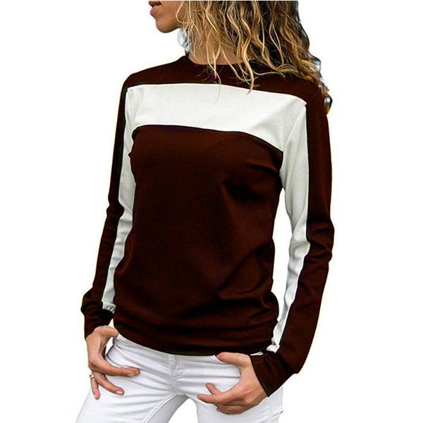 women's t-shirt zogaa t-shirts women fashion stitching sports long sleeve casual oversize all-match chic o-neck pullovers, White
women's t-shirt zogaa t-shirts women fashion stitching sports long sleeve casual oversize all-match chic o-neck pullovers, White