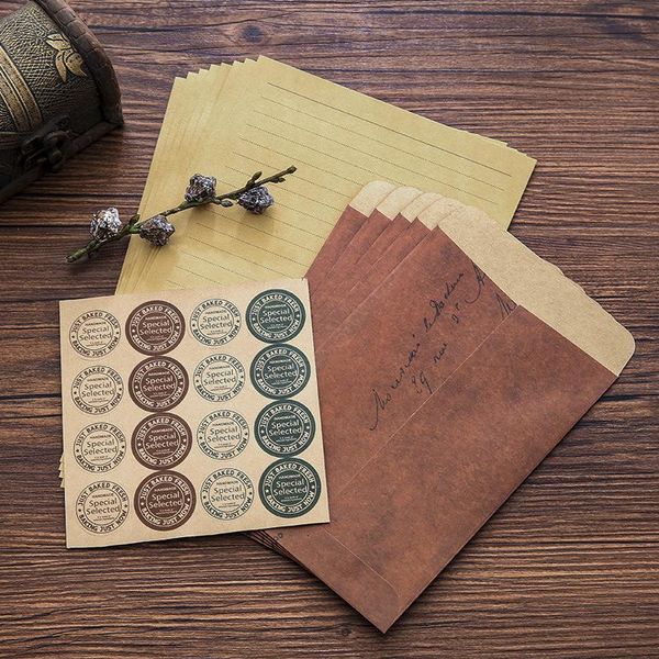 gift wrap classic kraft writing papers envelop set vintage craft romantic lover wedding invitation envelope stickers
gift wrap classic kraft writing papers envelop set vintage craft romantic lover wedding invitation envelope stickers