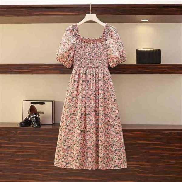 2021 summer vintage plus size floral chiffon loose midi dress with ruffle women puff sleeve elegant square neck dresses d12711x, Black
2021 summer vintage plus size floral chiffon loose midi dress with ruffle women puff sleeve elegant square neck dresses d12711x, Black