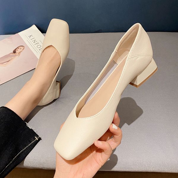 thick heel leather fairy women's shoes autumn shallow mouth single shoes women's head middle heel soft sole comfortable women', Black
thick heel leather fairy women's shoes autumn shallow mouth single shoes women's head middle heel soft sole comfortable women', Black