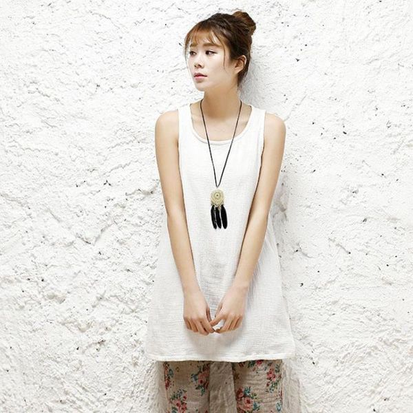 women's tanks & camis 2021 spring summer original simple art cotton flax tank women girl leisure long vest harajuku mori plus size, White
women's tanks & camis 2021 spring summer original simple art cotton flax tank women girl leisure long vest harajuku mori plus size, White