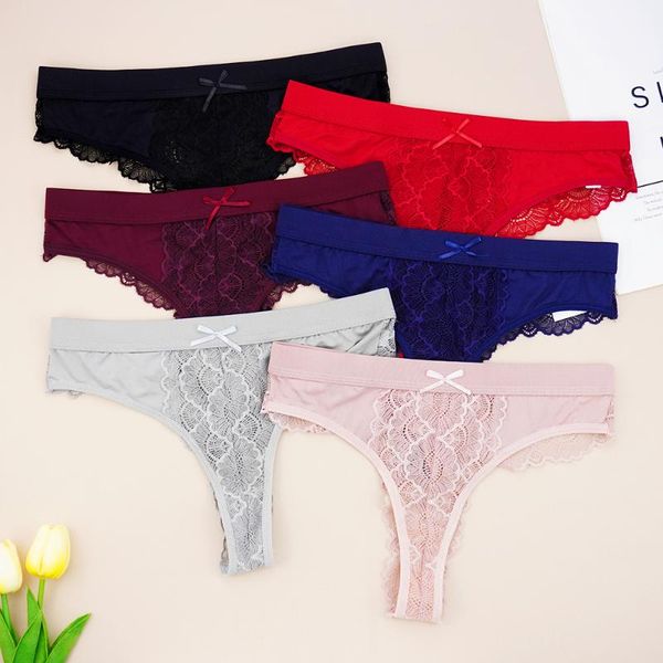 women's panties 3pcs/set lace underwear transparent seamless thong cotton crotch plus size underpants, Black;pink
women's panties 3pcs/set lace underwear transparent seamless thong cotton crotch plus size underpants, Black;pink