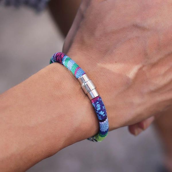 charm bracelets boho handmade fabric bracelet silver color 6mm magnetic ethnic braslet for men women armband jewelry homme, Golden;silver
charm bracelets boho handmade fabric bracelet silver color 6mm magnetic ethnic braslet for men women armband jewelry homme, Golden;silver