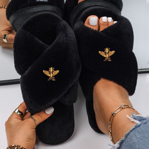 designer slipper fluffy fluffy slippers women faux fur slides indoor slippers female flip flops plush sandals flat open toe lu, Black
designer slipper fluffy fluffy slippers women faux fur slides indoor slippers female flip flops plush sandals flat open toe lu, Black