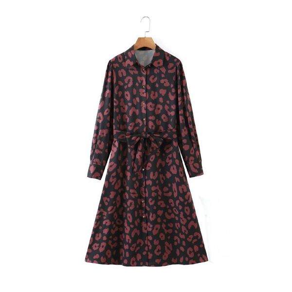 autumn spring long sleeve printed shirt dress for european american women party club vintage mid-calf casual dresses, Black;gray
autumn spring long sleeve printed shirt dress for european american women party club vintage mid-calf casual dresses, Black;gray