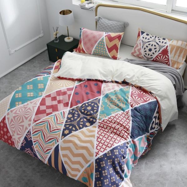 bedding sets vintage boho style duvet cover set zipper closure geometric quilt pillowcases breathable for all season
bedding sets vintage boho style duvet cover set zipper closure geometric quilt pillowcases breathable for all season