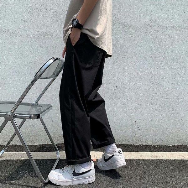 men's pants thin cargo korean fashion casual loose wide-leg streetwear straight-leg trousers, Black
men's pants thin cargo korean fashion casual loose wide-leg streetwear straight-leg trousers, Black