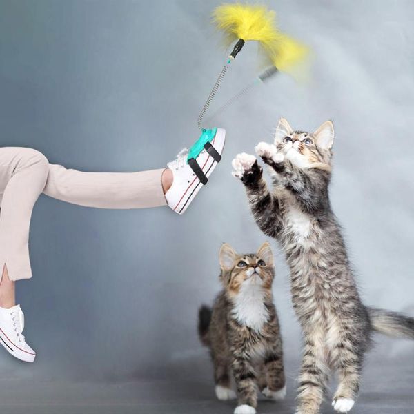 cat toy feather wand interactive teaser stick elastic kitten funny teasing toys foot playing pet products for cats supplies
cat toy feather wand interactive teaser stick elastic kitten funny teasing toys foot playing pet products for cats supplies