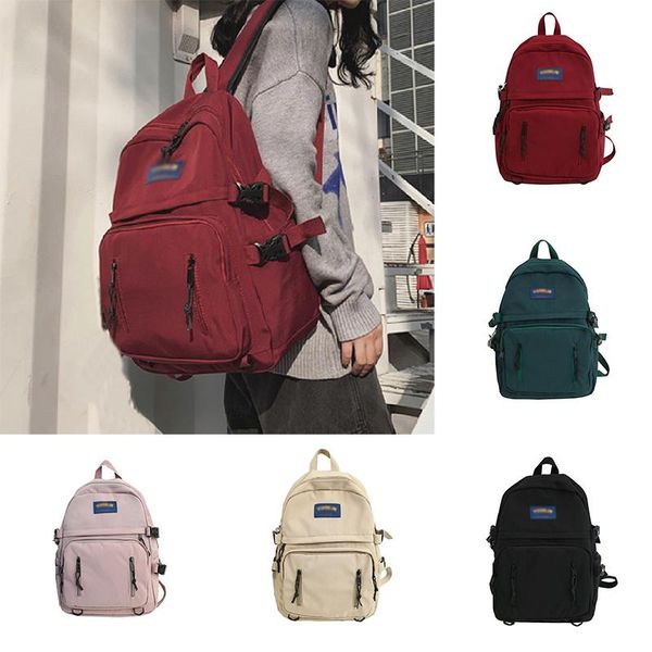 backpack teen school bags pure color teenage zipper female middle high students bookbags soft campus schoolbag
backpack teen school bags pure color teenage zipper female middle high students bookbags soft campus schoolbag
