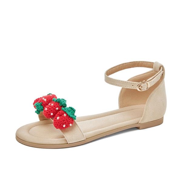 sandals pqecfs big size 30-43 summer fashion sweet women flock cover heel flat 4 colors, Black
sandals pqecfs big size 30-43 summer fashion sweet women flock cover heel flat 4 colors, Black
