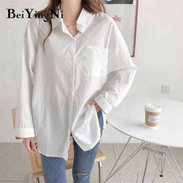 oversized blouses and womens plain casual pocket buttons vintage harajuku shirts female loose korean blusas mujer 210506, White
oversized blouses and womens plain casual pocket buttons vintage harajuku shirts female loose korean blusas mujer 210506, White
