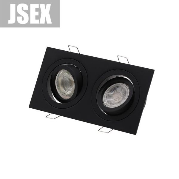 spotlights aluminum double heads gu10 mr16 downlight holder black silver white fixture frame square spot light bracket
spotlights aluminum double heads gu10 mr16 downlight holder black silver white fixture frame square spot light bracket