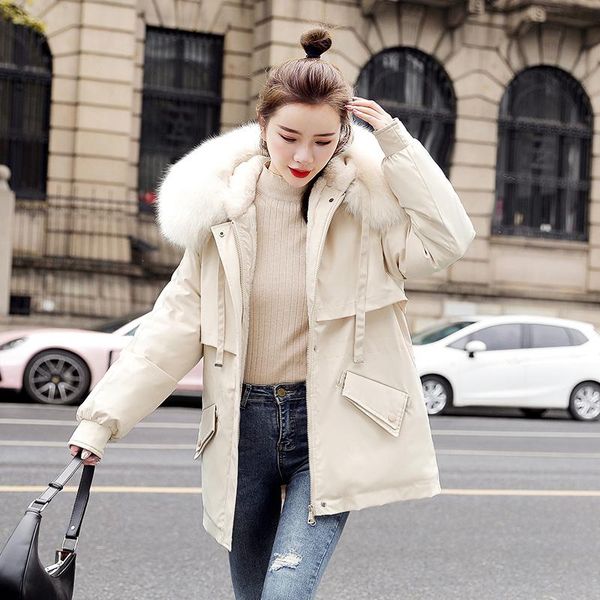 women's down & parkas winter jacket women hooded cotton-padded coat jackets for 2021 lady midi elegant clothes manteau femme hly255, Black
women's down & parkas winter jacket women hooded cotton-padded coat jackets for 2021 lady midi elegant clothes manteau femme hly255, Black