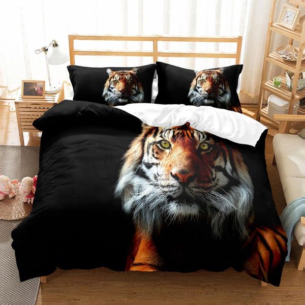 bedding sets 3d black tigers quilt cover design animal comforter covers pillow king queentwin size 180*200cm tiger duvet
bedding sets 3d black tigers quilt cover design animal comforter covers pillow king queentwin size 180*200cm tiger duvet