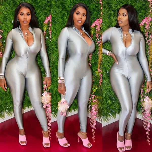 women's jumpsuits & rompers women autumn zipper solid skinny long sleeve activewear stretchy soft fitness casual overalls workout stree, Black;white
women's jumpsuits & rompers women autumn zipper solid skinny long sleeve activewear stretchy soft fitness casual overalls workout stree, Black;white
