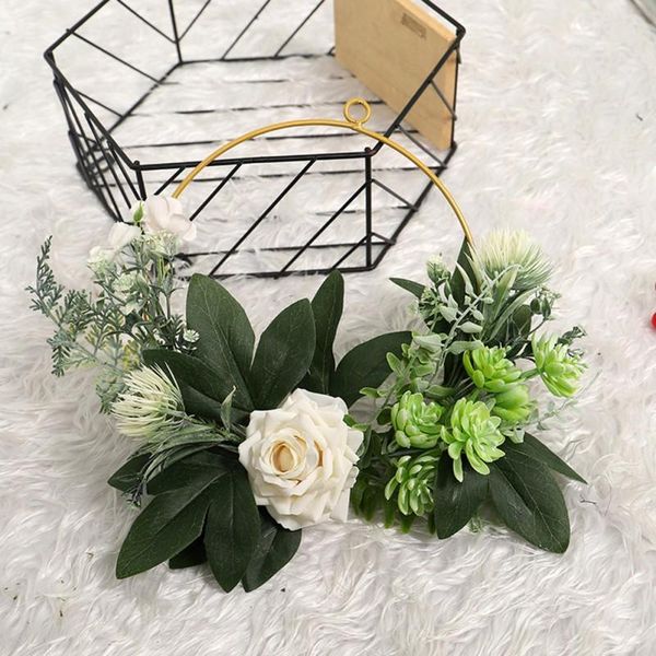 artificial white rose succulent wreath iron art handmade wall hanging home decorations pendant front door garland wedding decor decorative f
artificial white rose succulent wreath iron art handmade wall hanging home decorations pendant front door garland wedding decor decorative f