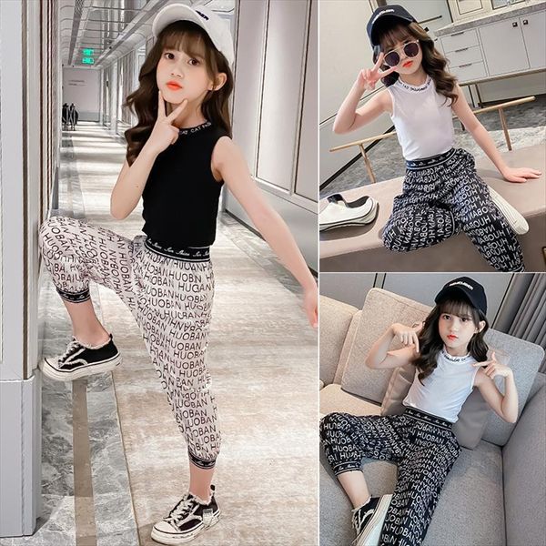summer baby kids girls clothes sleeveless slack capri pants o neck children fashion tracksuit 4 5 6 7 9 10, White
summer baby kids girls clothes sleeveless slack capri pants o neck children fashion tracksuit 4 5 6 7 9 10, White