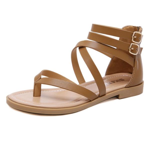 sandals 2021 summer sandles women style round head solid color strap sandal large size women's fashion cross, Black
sandals 2021 summer sandles women style round head solid color strap sandal large size women's fashion cross, Black