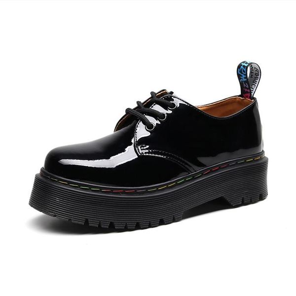 boots 2021 thick-soled women's leather bright surface fashion casual small shoes round-toe single, Black
boots 2021 thick-soled women's leather bright surface fashion casual small shoes round-toe single, Black