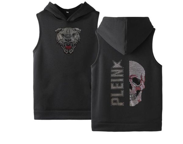 men' tank rhinestone hoodies sweatshirts sleeveless vest male hip hop streetwear korean fashion hoodie, White;black
men' tank rhinestone hoodies sweatshirts sleeveless vest male hip hop streetwear korean fashion hoodie, White;black