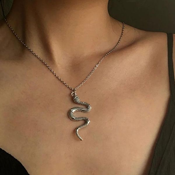 pendant necklaces snake animal dangle women necklace minimalist style alloy trendy female jewelry gift party, Silver
pendant necklaces snake animal dangle women necklace minimalist style alloy trendy female jewelry gift party, Silver