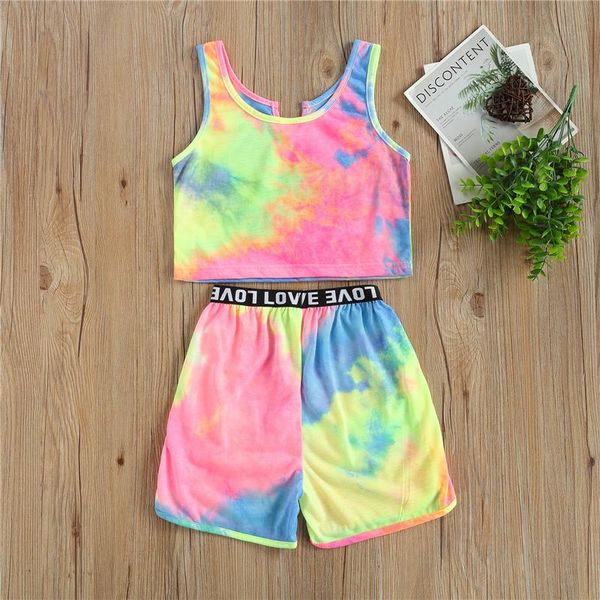 clothing sets kids girls fashion 2-piece outfit set sleevelesstie-dye +shorts for children 6-11years, White
clothing sets kids girls fashion 2-piece outfit set sleevelesstie-dye +shorts for children 6-11years, White
