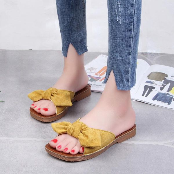 slippers women pu non-slip wear-resistant beach shoes woman leisure bow-knot heel women's summer size 34-40, Black
slippers women pu non-slip wear-resistant beach shoes woman leisure bow-knot heel women's summer size 34-40, Black