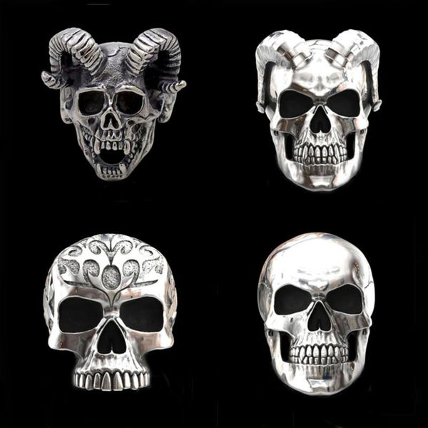 cluster rings personality punk rock for men ghost rider skull jewelry gothic biker ring domineering soul eater finger accessory 50z026, Golden;silver
cluster rings personality punk rock for men ghost rider skull jewelry gothic biker ring domineering soul eater finger accessory 50z026, Golden;silver