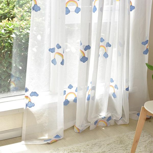 curtain & drapes cartoon rainbow clouds embroidered children curtains for kids living room bedroom,window treatments sheer tulle home decor
curtain & drapes cartoon rainbow clouds embroidered children curtains for kids living room bedroom,window treatments sheer tulle home decor