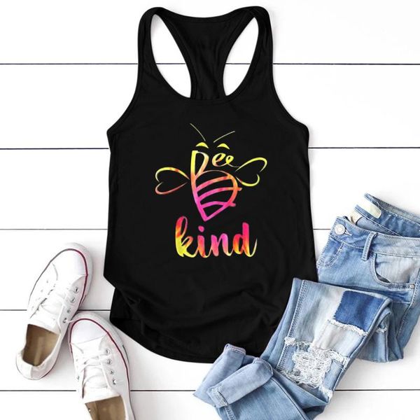 women's tanks & camis 2021 casual bee kind printing tank women sleeveless summer vest female aesthetic round neck for teens plus si, White
women's tanks & camis 2021 casual bee kind printing tank women sleeveless summer vest female aesthetic round neck for teens plus si, White