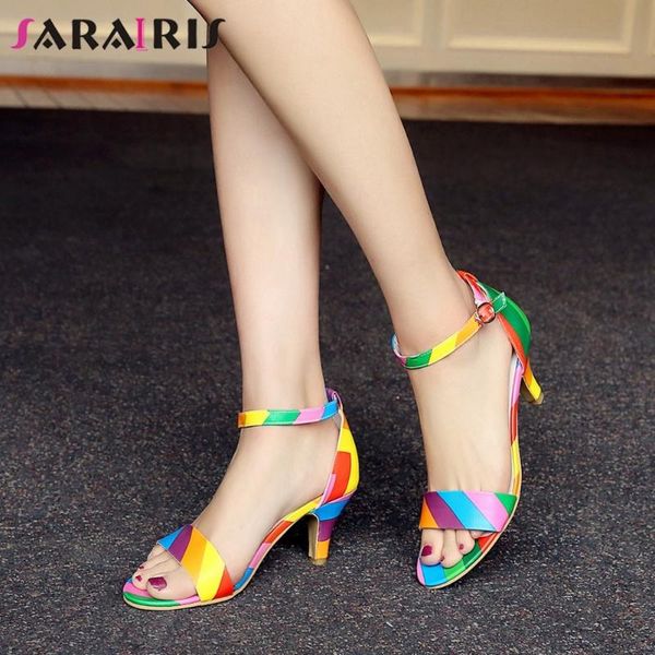 dress shoes sarairis classic lady handmade cover heel designer party sandals solid brand snadals women high heels ankle strap woman, Black
dress shoes sarairis classic lady handmade cover heel designer party sandals solid brand snadals women high heels ankle strap woman, Black