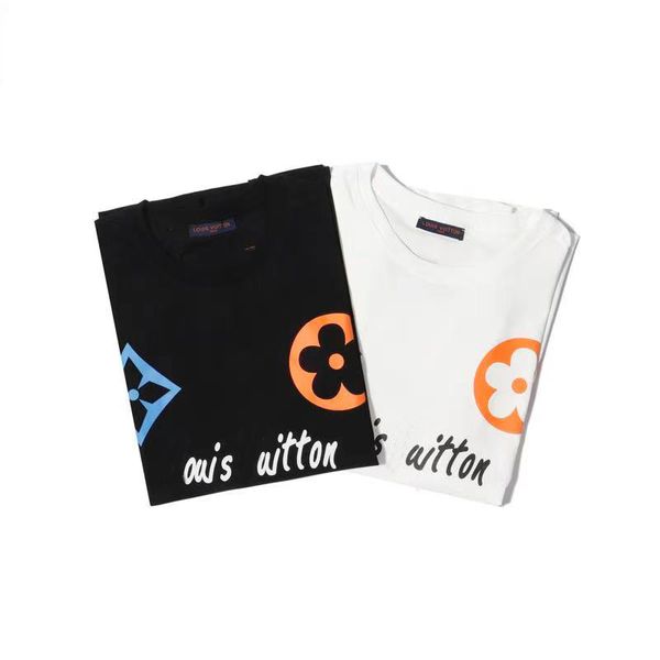 2021 summer short-sleeved t-shirt men's trendy brand fashion color letter printing pattern casual loose short, White;black
2021 summer short-sleeved t-shirt men's trendy brand fashion color letter printing pattern casual loose short, White;black
