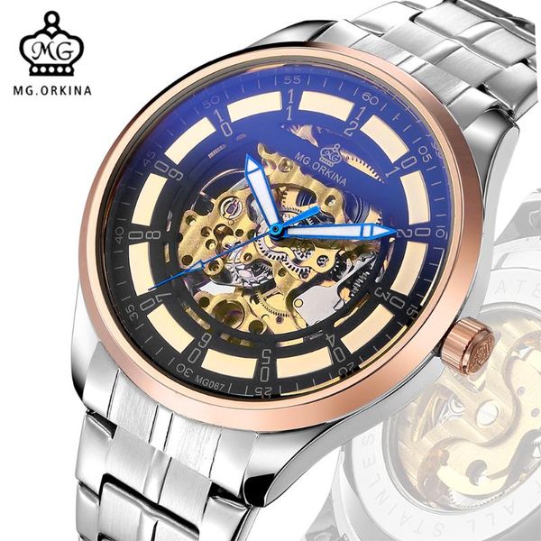 mg. orkina reloj hombre mens watches full stainless steel wristwatch auto mechanical male clock rose gold watch wristwatche wristwatches, Slivery;brown
mg. orkina reloj hombre mens watches full stainless steel wristwatch auto mechanical male clock rose gold watch wristwatche wristwatches, Slivery;brown